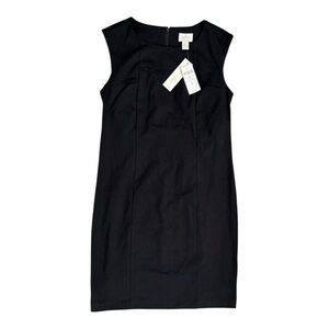 CHICO'S | NWT | 0.5 | SO SLIMMING Black Sleeveless Ponte Knit Jackie Dress